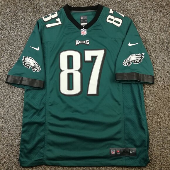 Philadelphia Eagles Brent Celek Jersey Nike On Field Green Mens XL